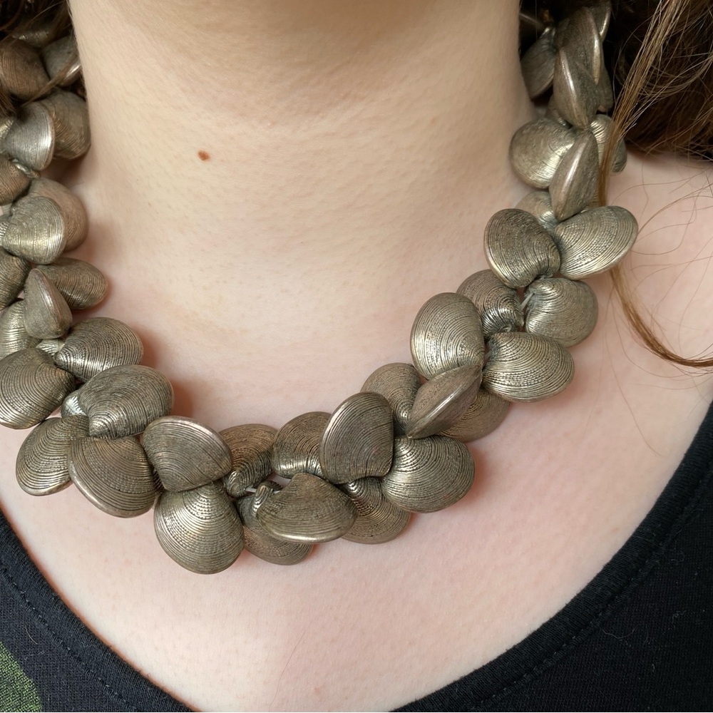Betsy Gay Hart Large Clamshell Necklace